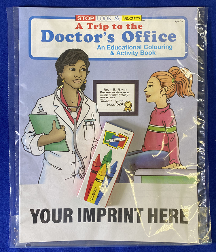 COLORING SET - A Trip to the Doctor's Office Coloring Book Fun Pack 3