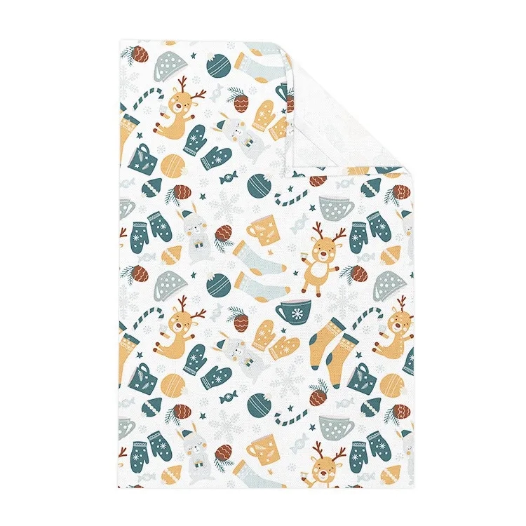 45%Cotton and 55%Linen Printed Tea Towel 4