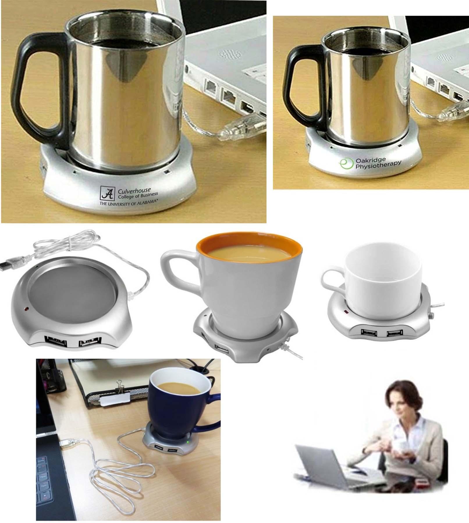 iBank ® 4 Port USB Hub Coffee / Tea Cup Warmer 1