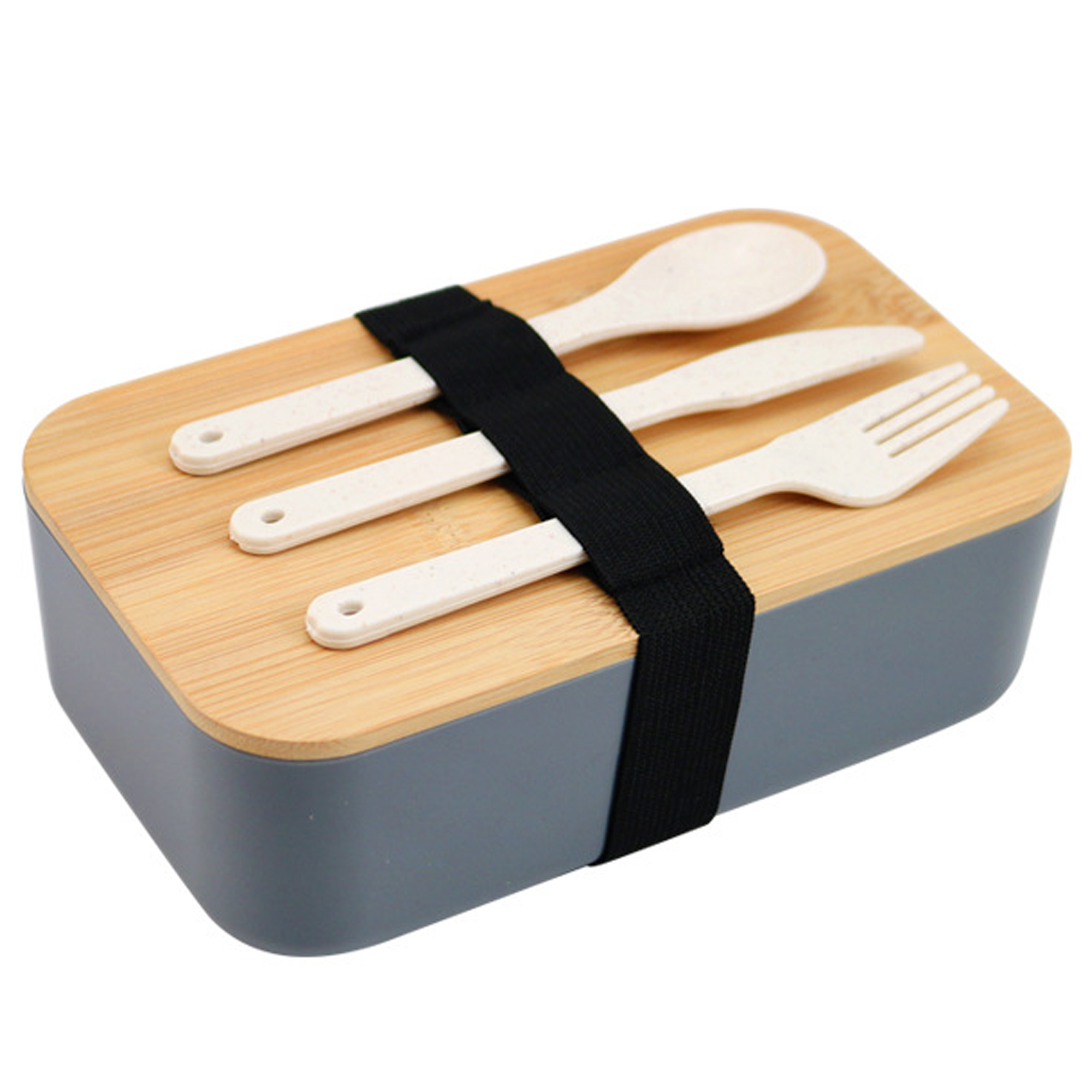 Wheat Straw Wooden Cover Lunch Box 2