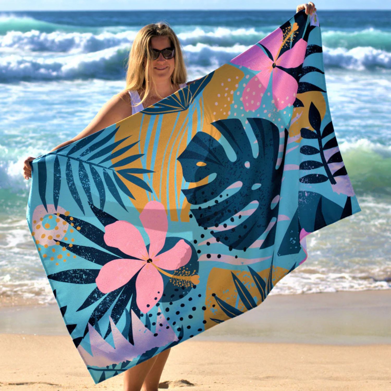 30"x 60" Sublimated Plush Microfiber Beach Towel 2