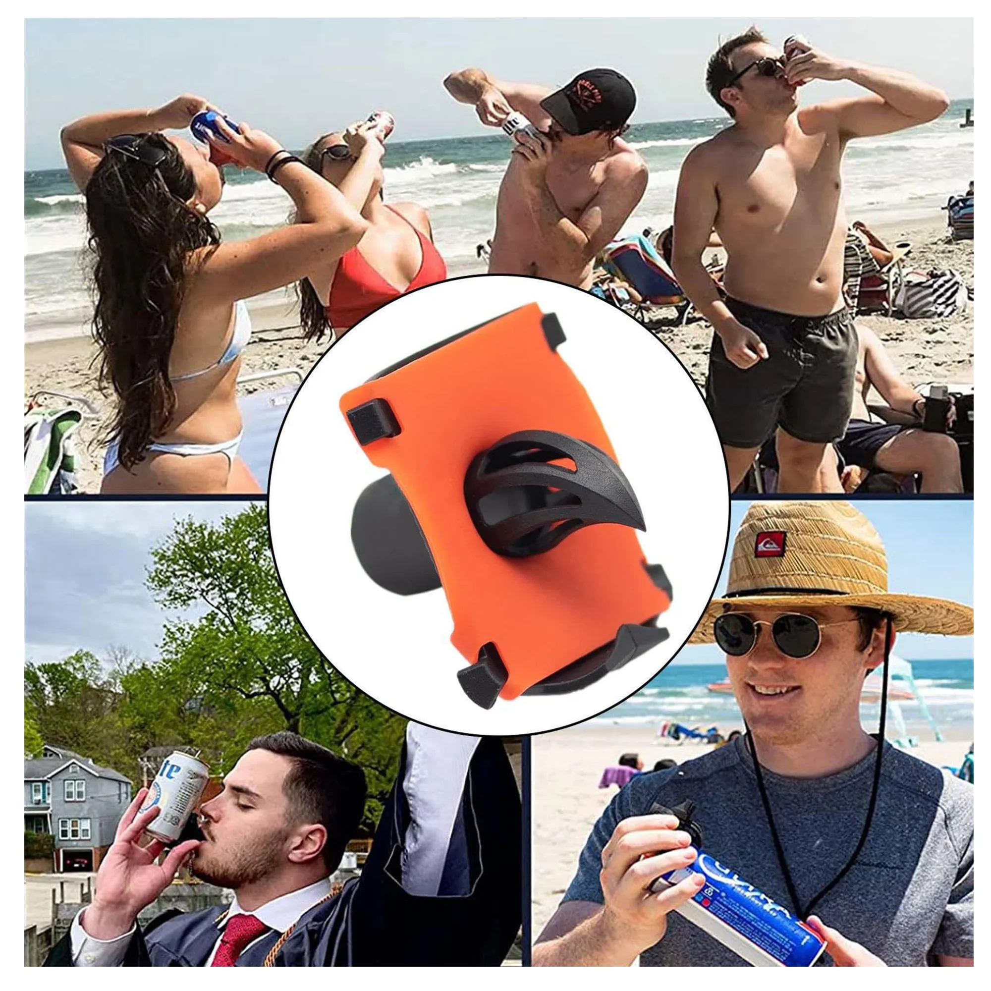 Portable Beer Can Punch Tool With Keychain For Fast Opening 5