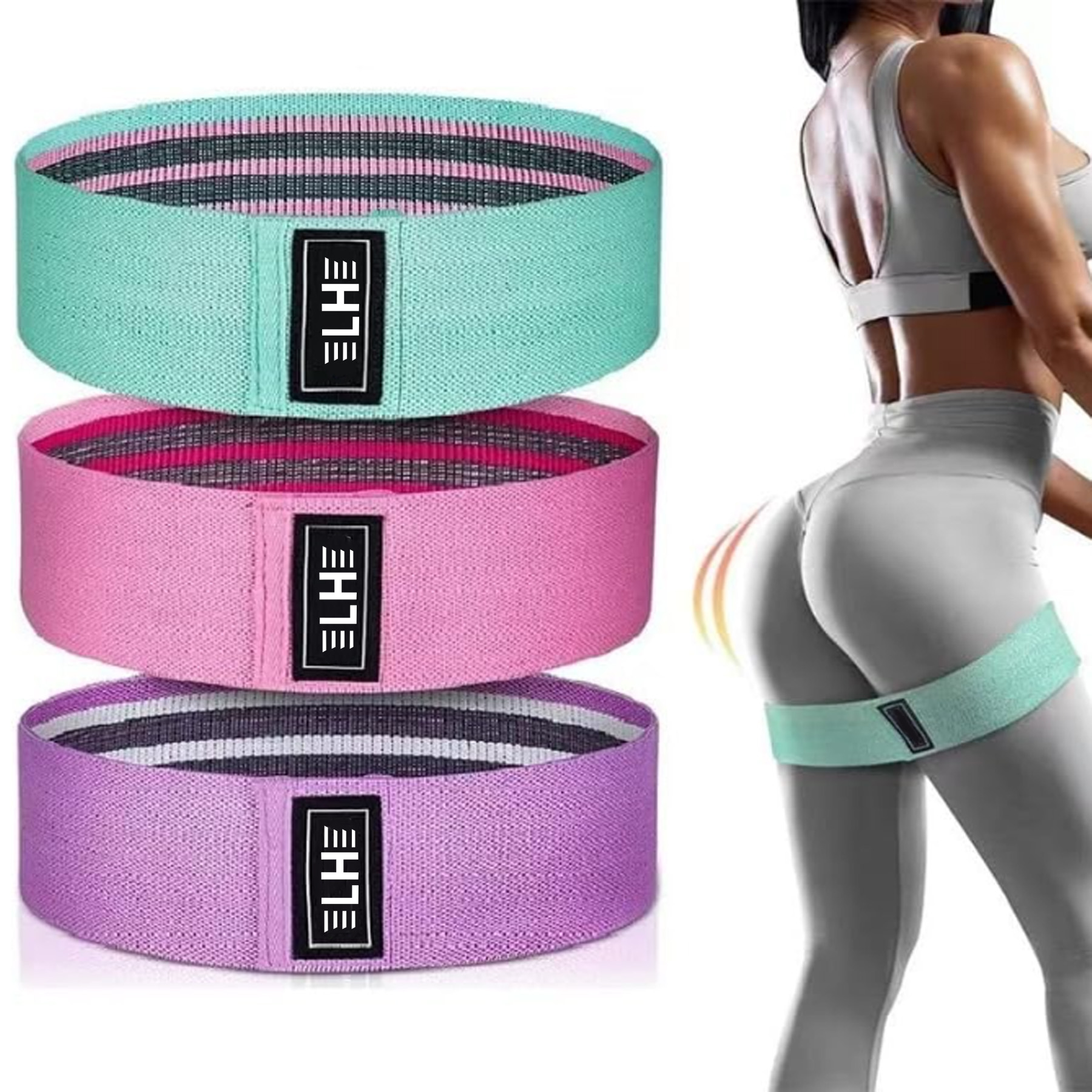 Yoga Training Stretching Band Set 2