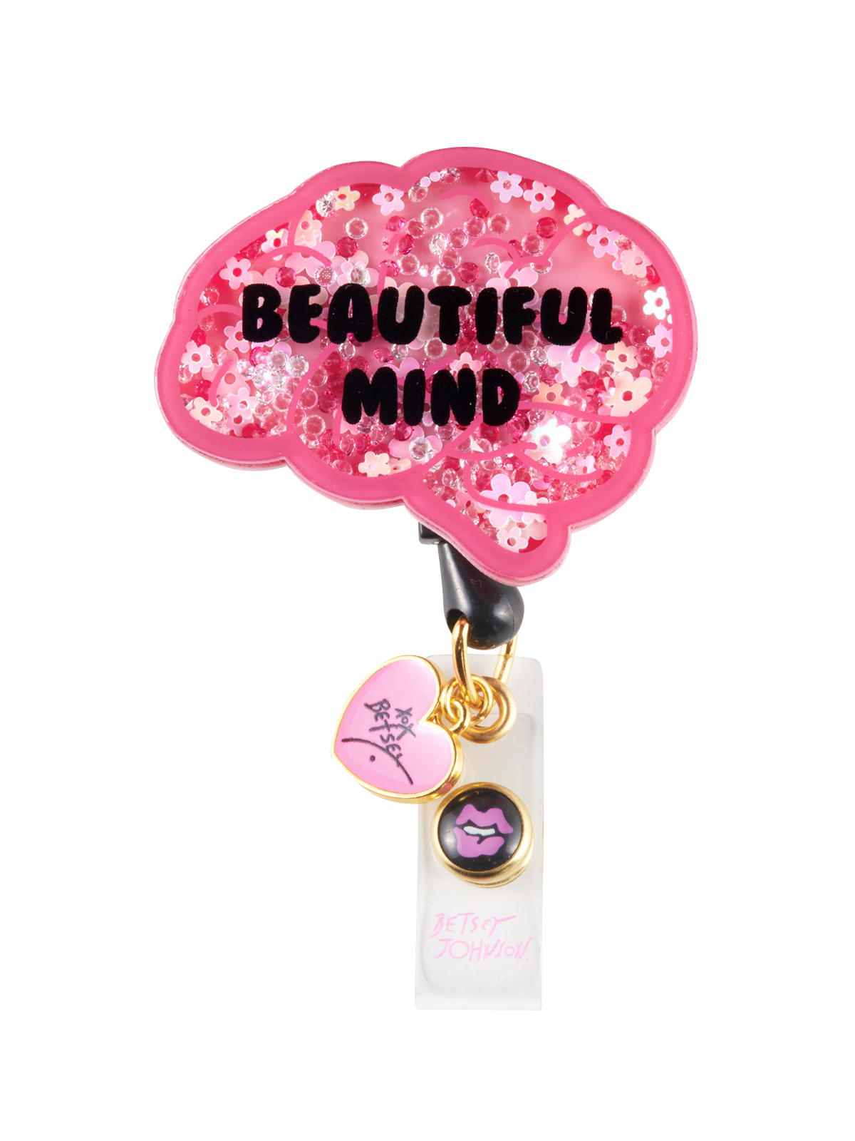 koi - Betsey Johnson - Retractable Cord With Snap Badge Holder Badge Reel 8