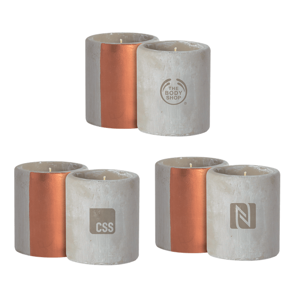 Aurora 12 oz. Concrete Candle 2