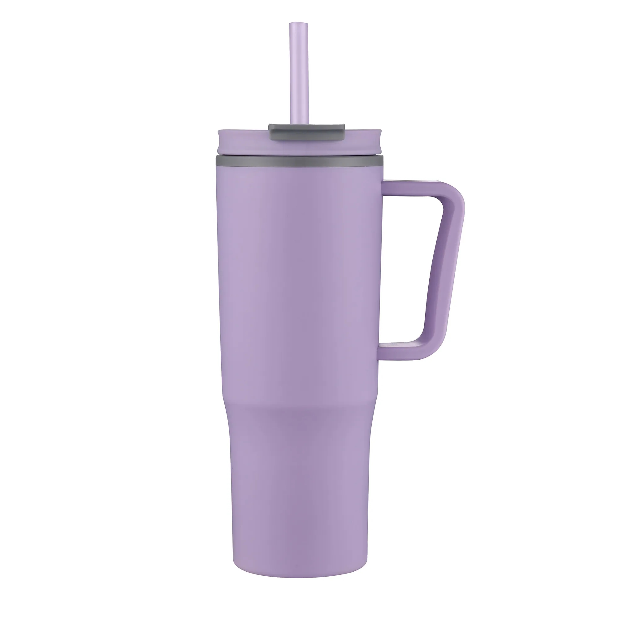 30oz. Double Wall Mug with Handle and Straw 23