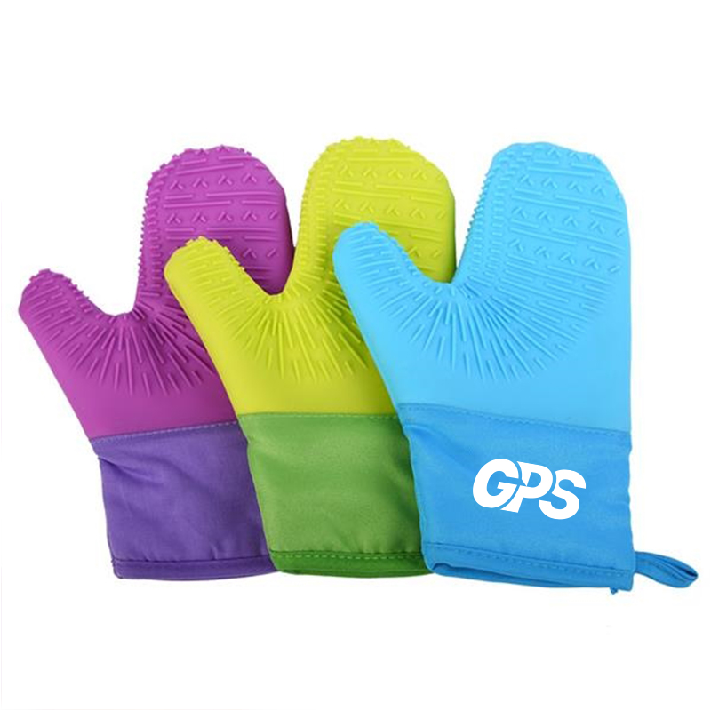 10 5/8 " Oven Silicone Insulating Gloves 1