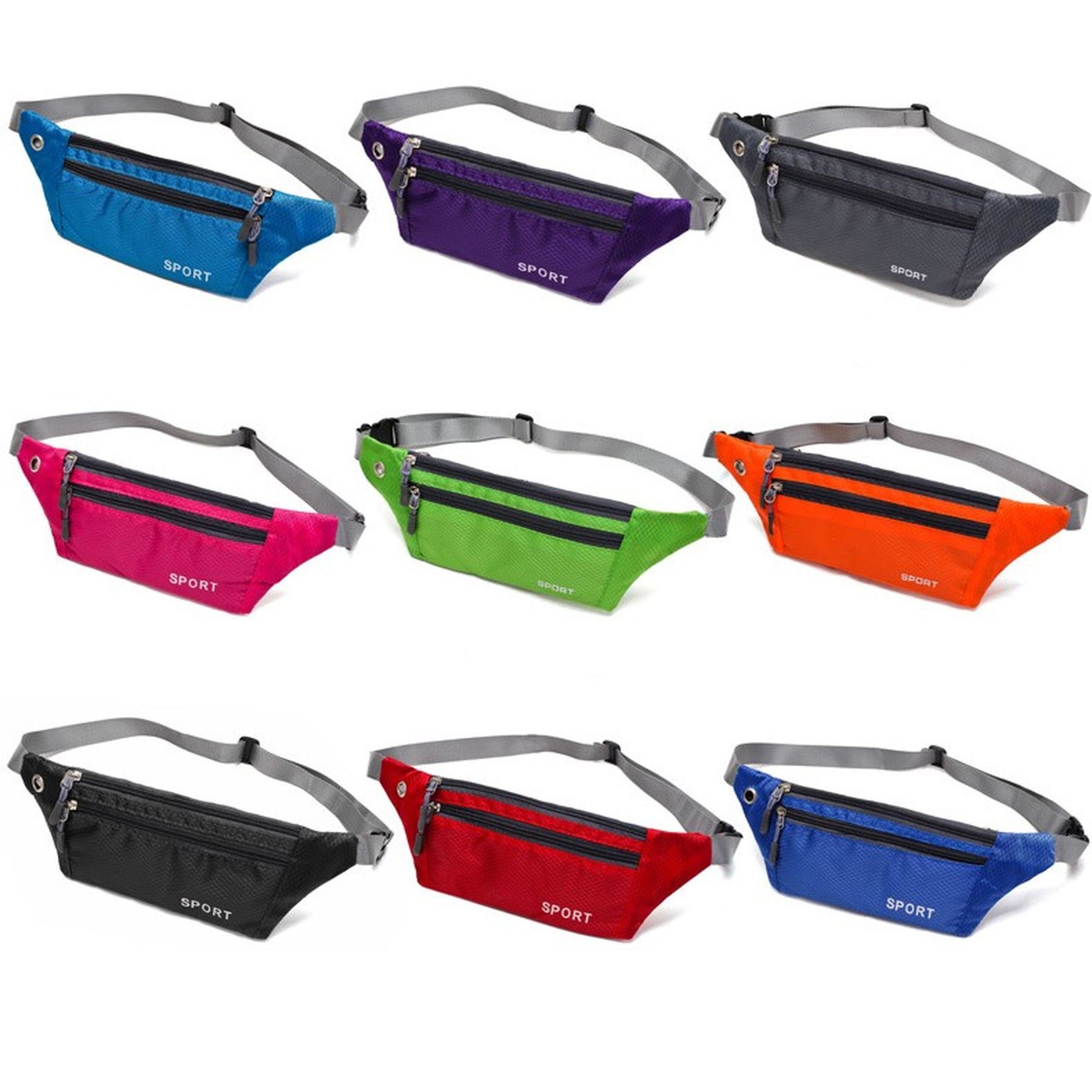 Crossbody Fanny Pack With Zipper Pockets Hands-Free Wallets 5