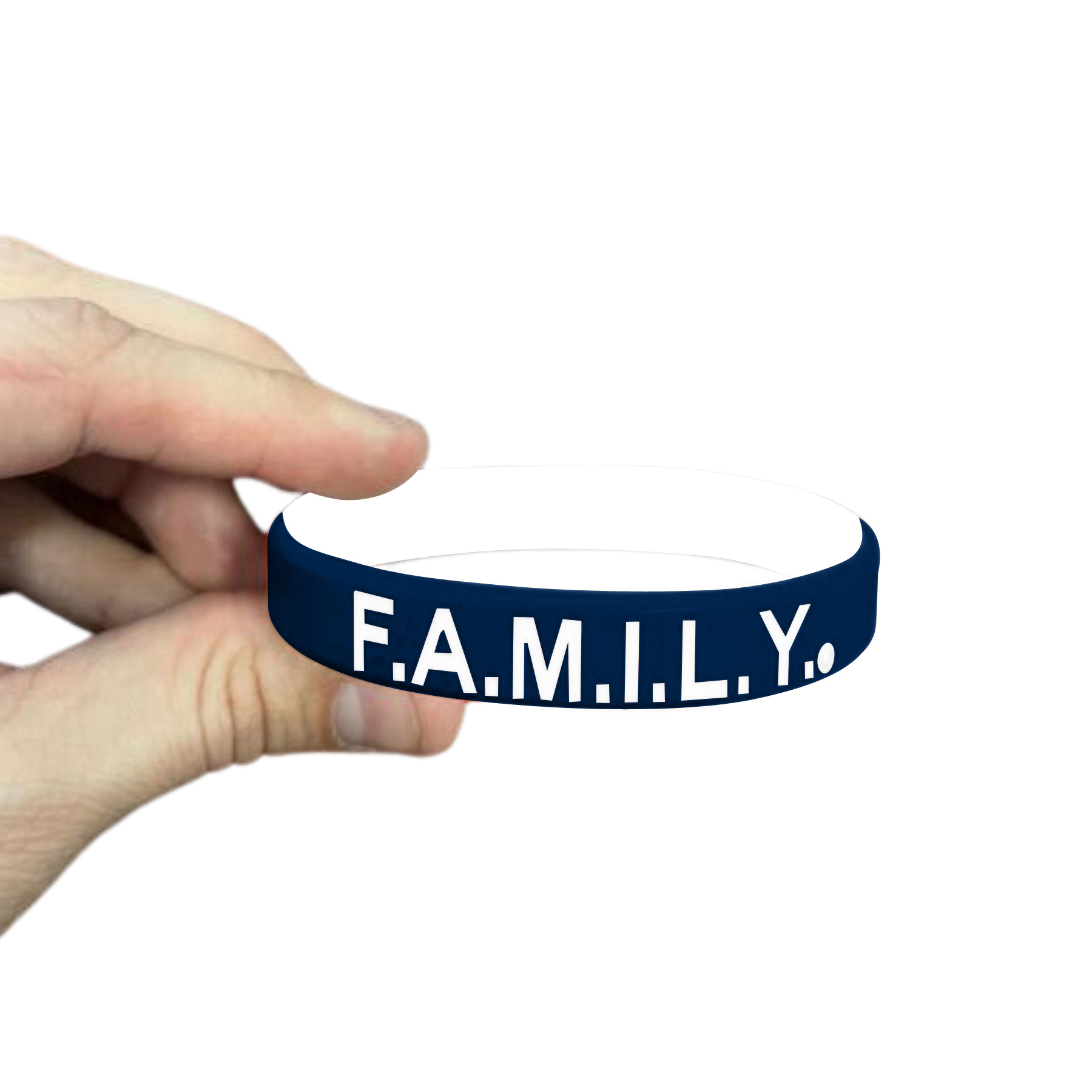 1/2" Rush Laser Debossed Silicone Wristbands 2 ply 25