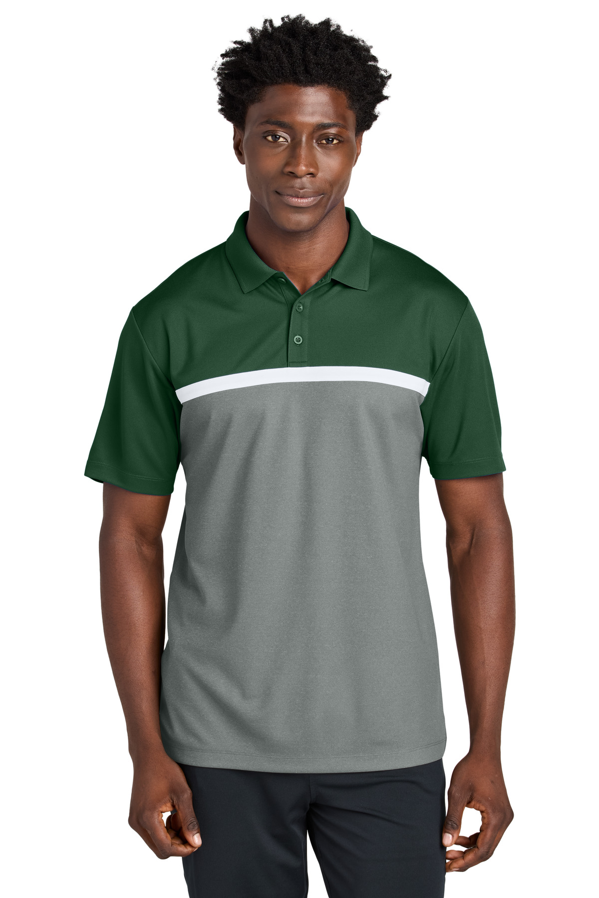 Sport-Tek UV Micropique Colorblock Polo ST741 1