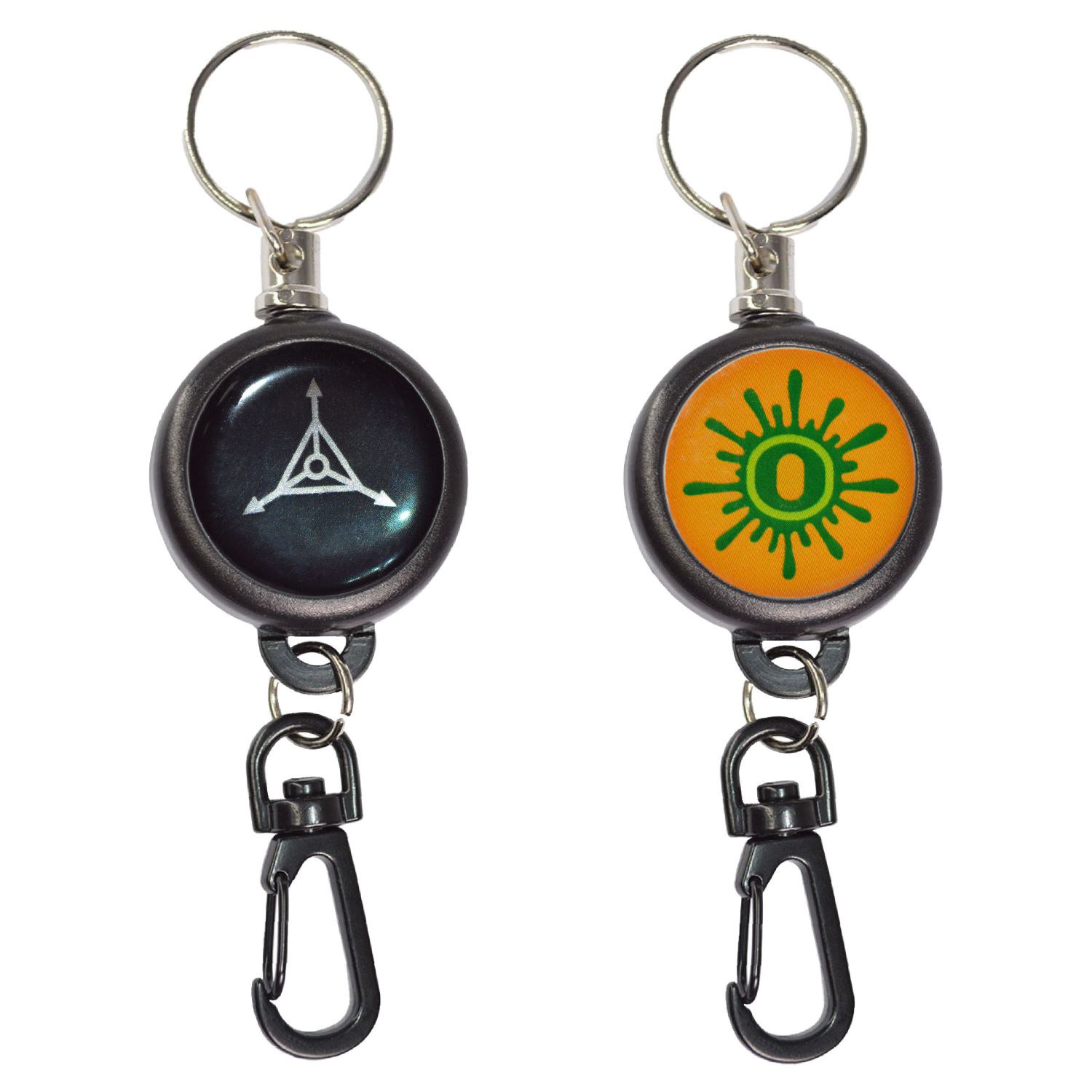 Outdoor Concave Badge Reel w/ Carabiner 2