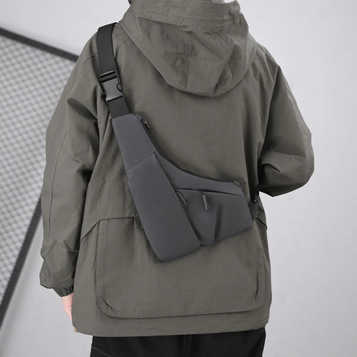 Lightweight Sling Crossbody Chest Bag Men Shoulder Backpack 4