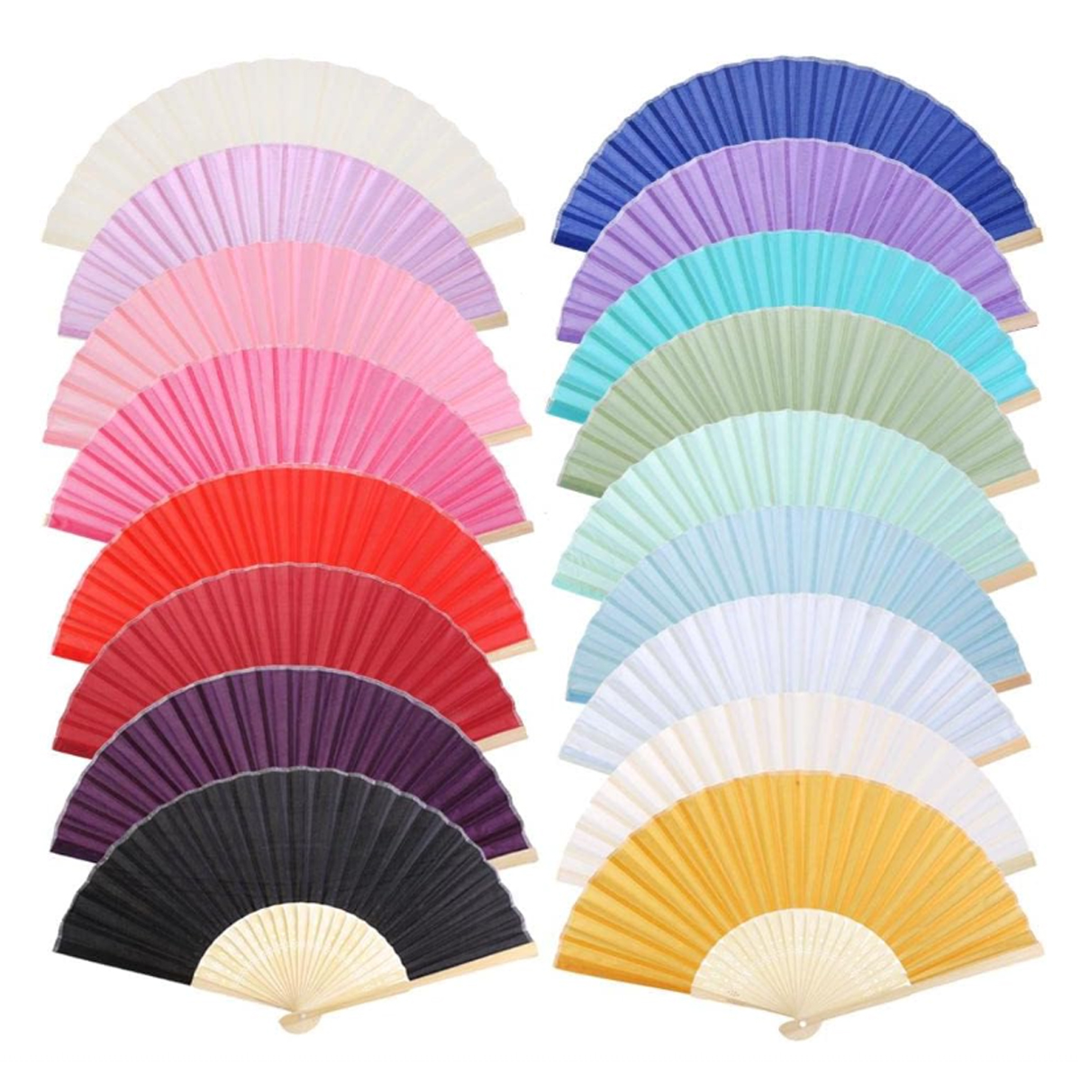 Bamboo Frame Paper Hand Fan 2