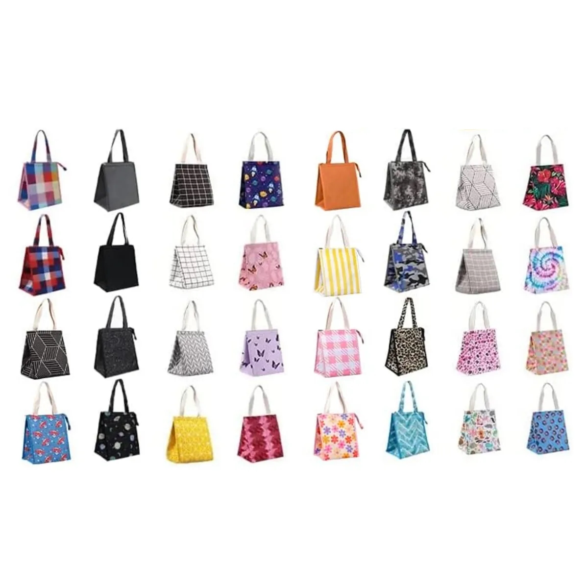 Insulated Reusable Lunch Tote Bag Portable Cooler 6