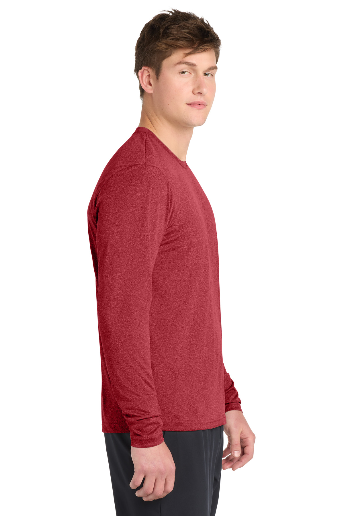 Sport-Tek Long Sleeve Heather Contender Tee. ST360LS 5
