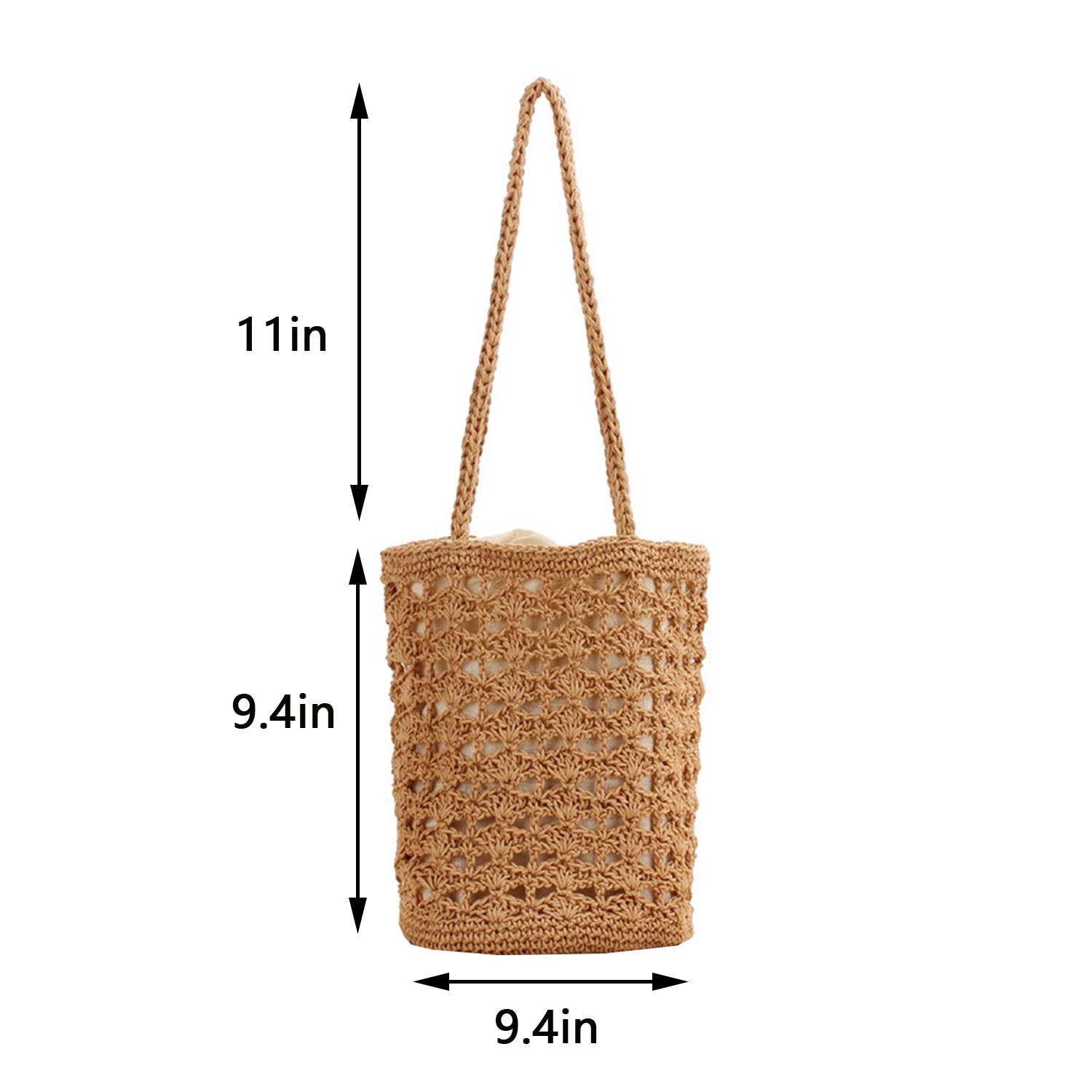 Large Capacity Summer Beach straw woven Tote Bags 2