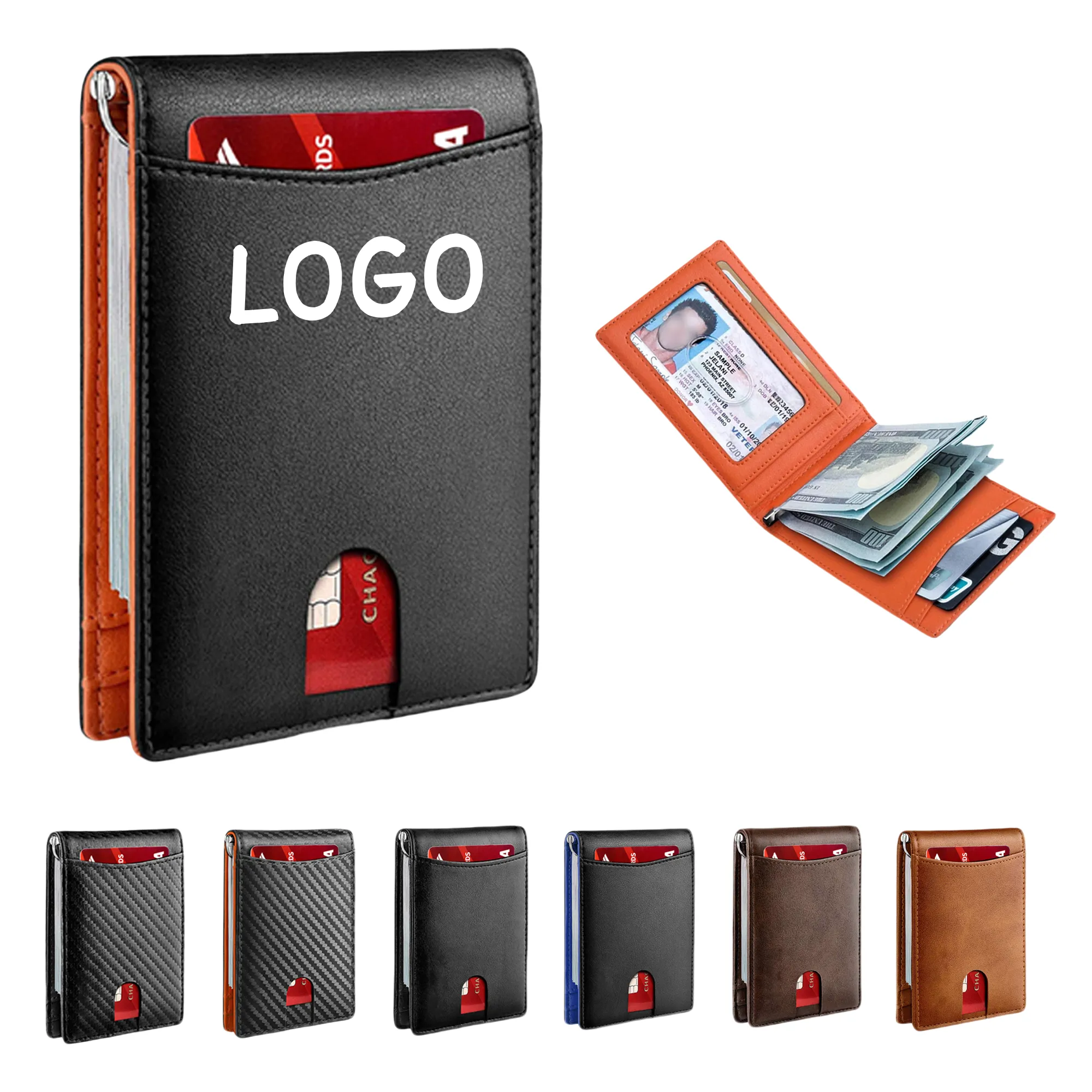 RFID Shielded Bifold Wallet - Genuine Leather & Durable 4