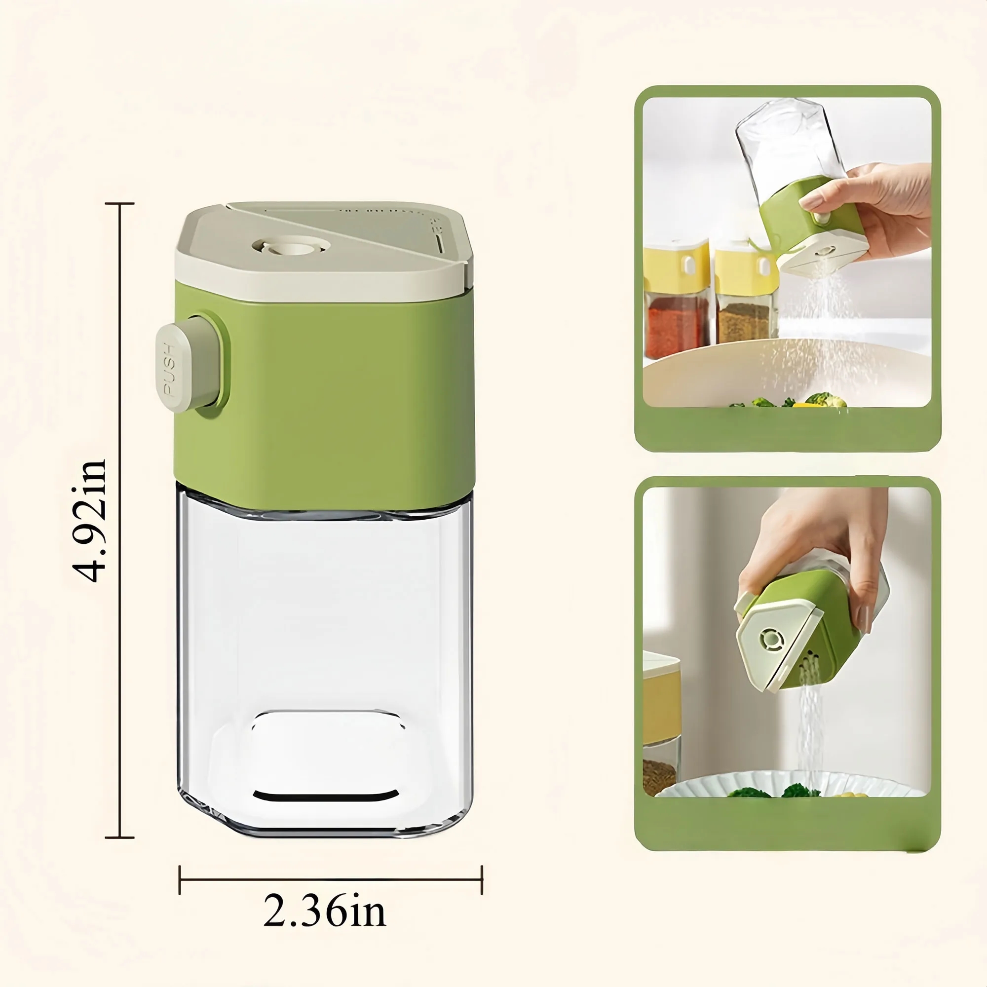 Dual-Use Kitchen Salt Spice Dispenser With Precise Control 3