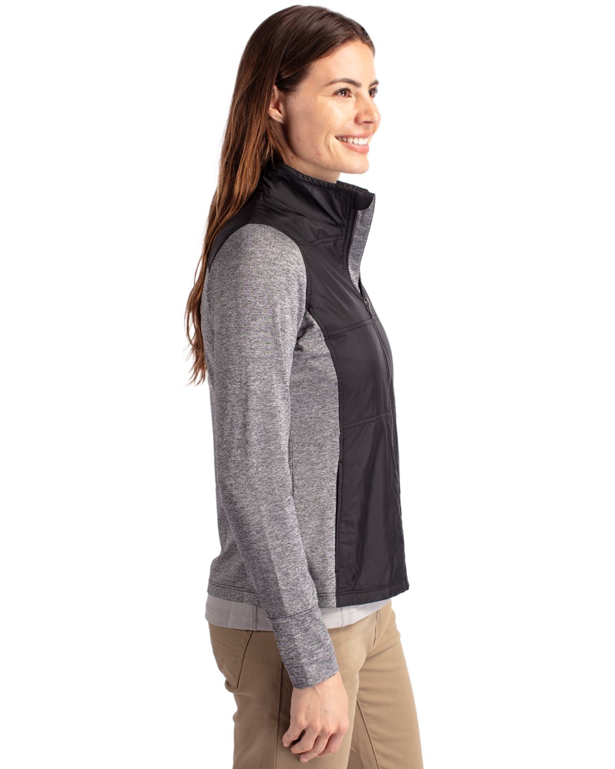 Stealth Hybrid Quilted Womens Full Zip Windbreaker Jacket