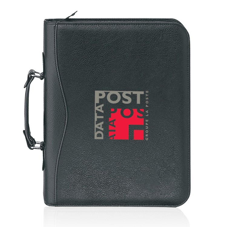 Executive Binder 3-Ring Zip Portfolio w/Handle