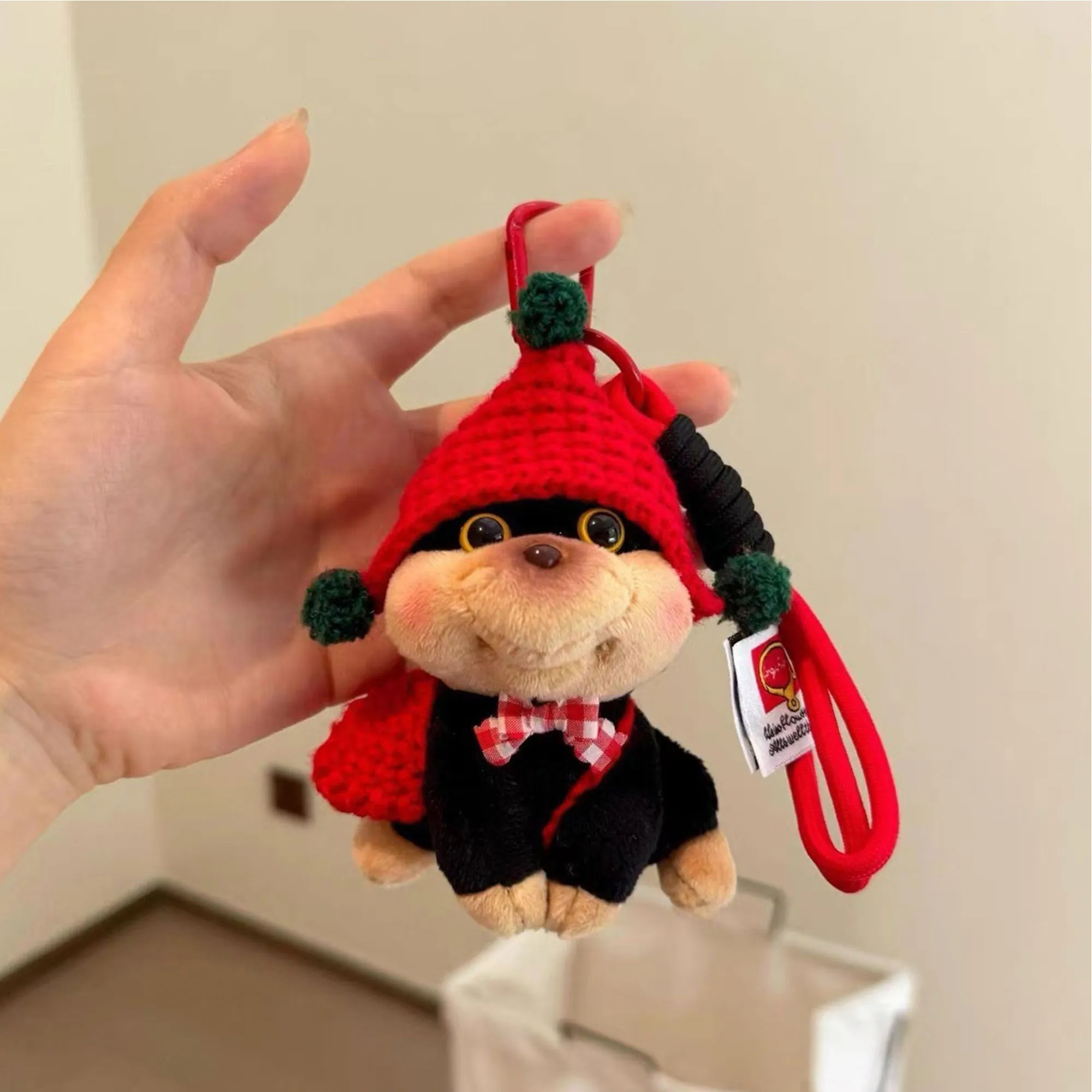 Bee Puppy Plush Keychain For Backpack Decor 4