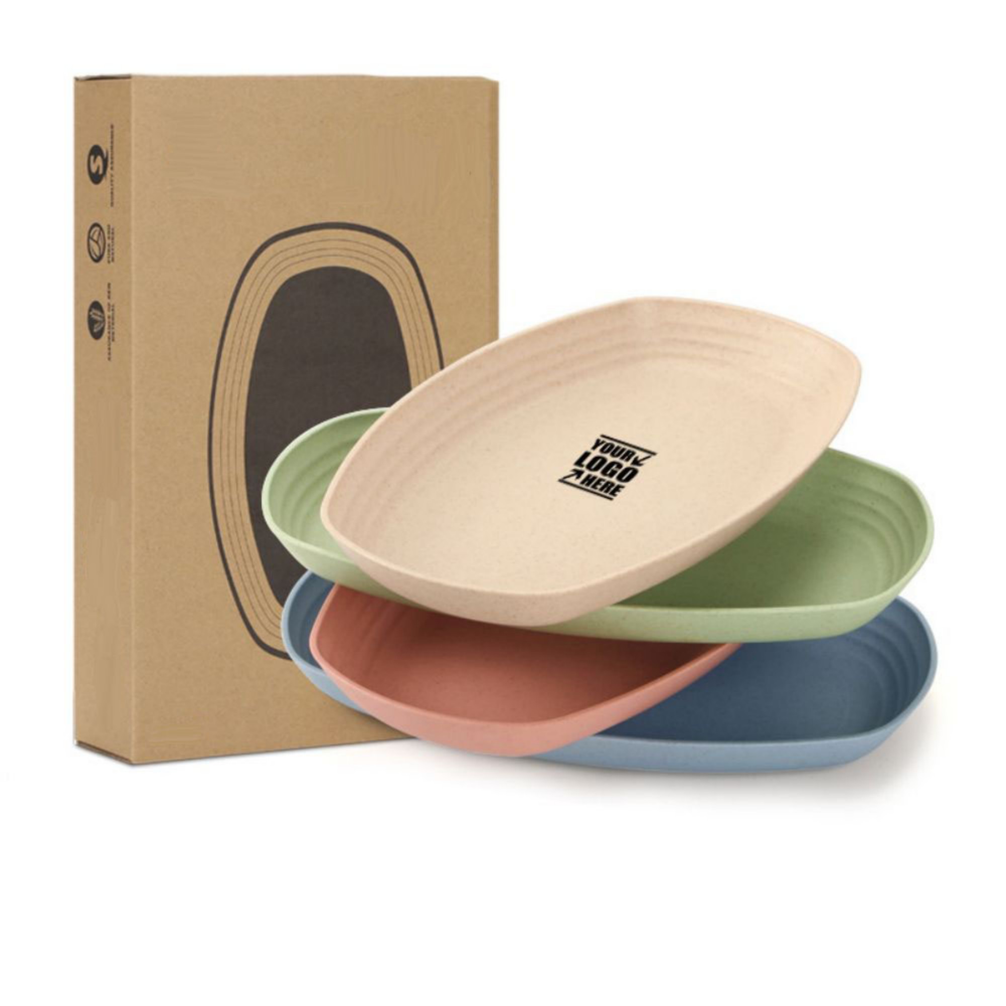 4-Piece 12" Microwave Safe Dinner Plates 1