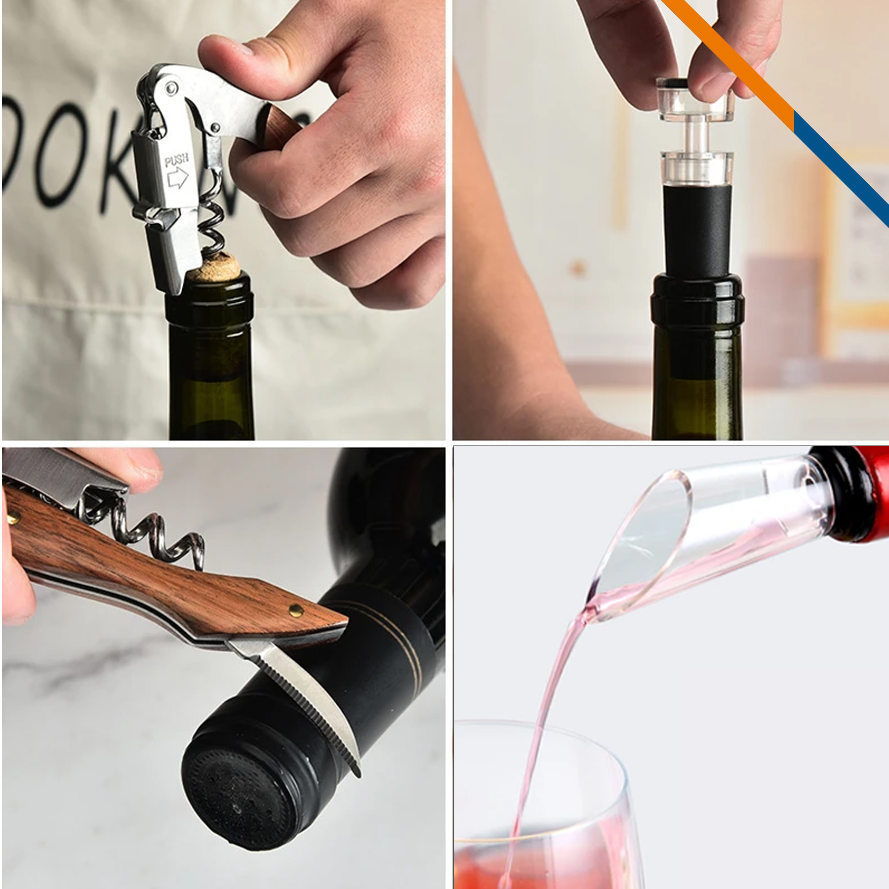 Nasome Wine Opener Set 4