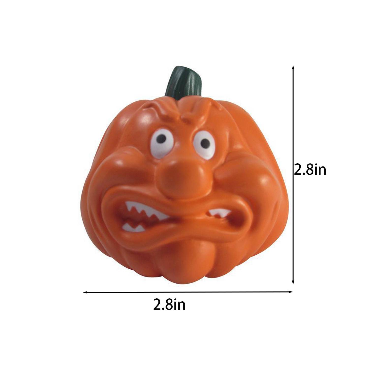High Rebound PU Foam Angry Pumpkin Stress Reliever 5