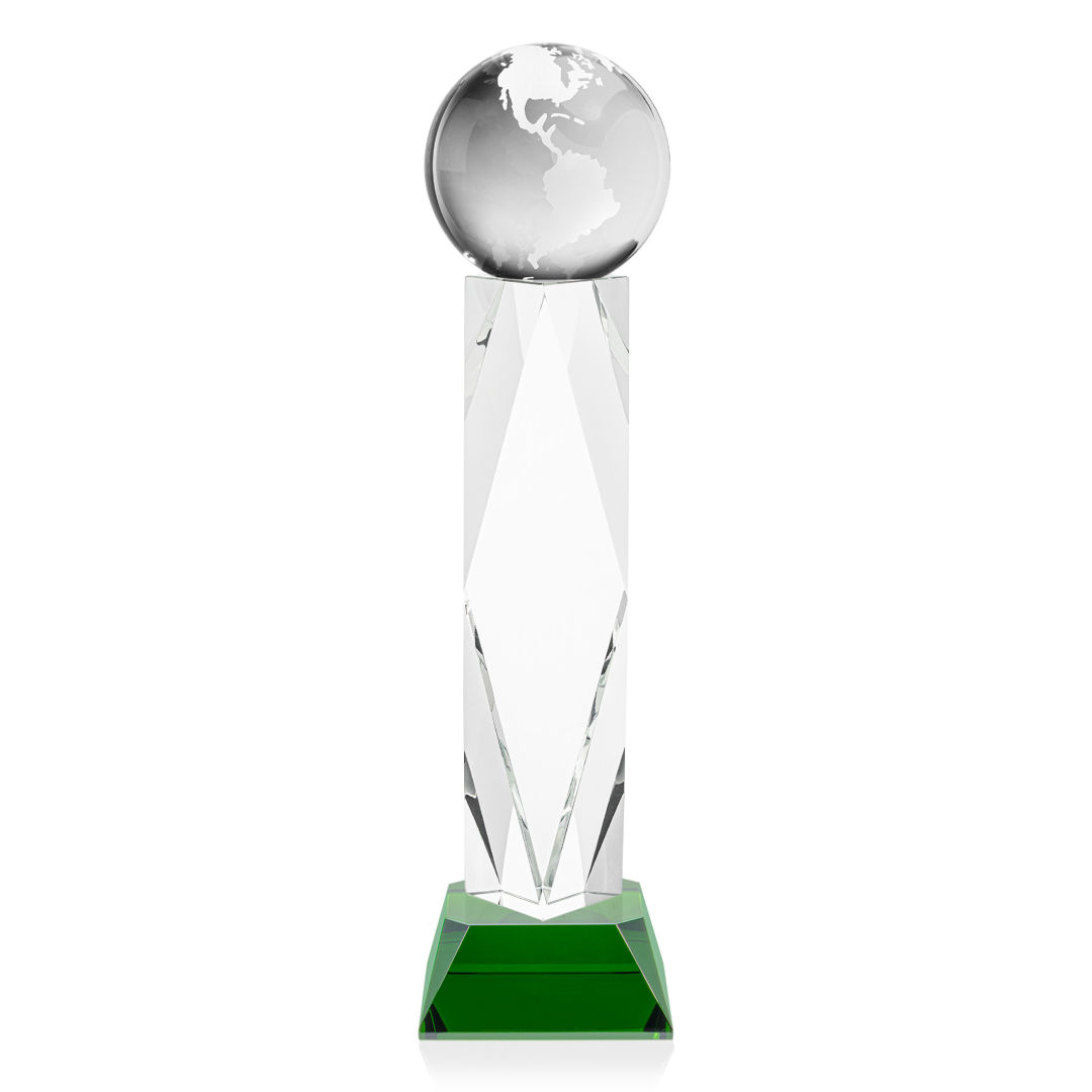 Globe Award on Toscana Base - Green 15