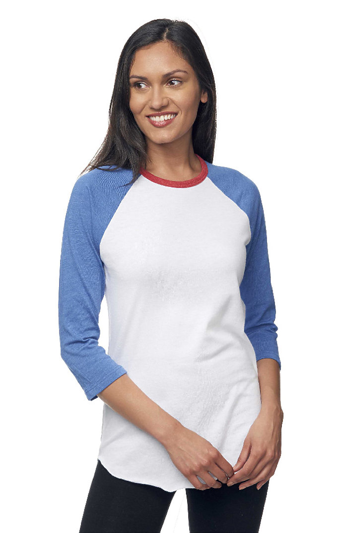 Unisex Americana Raglan Baseball Shirt 4