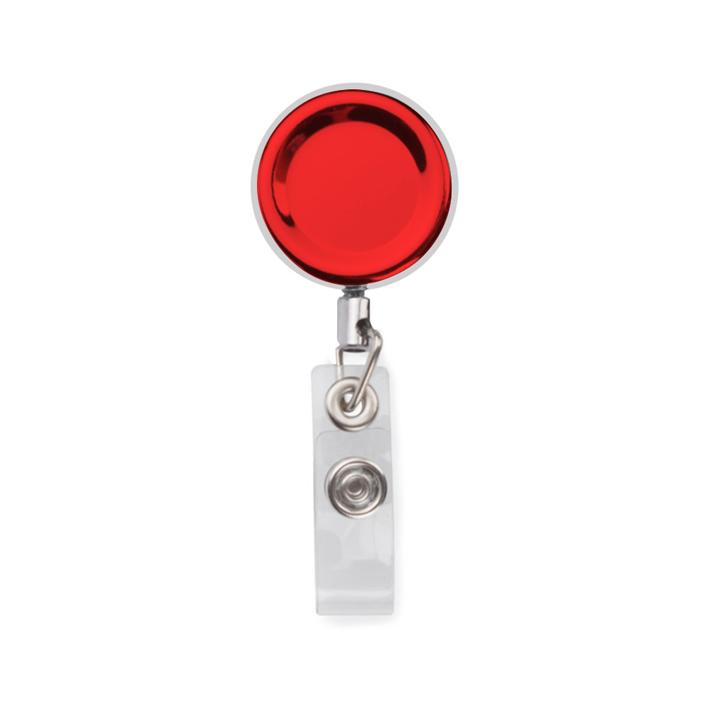 Premium Retractable Metal Round Badge Holder 6