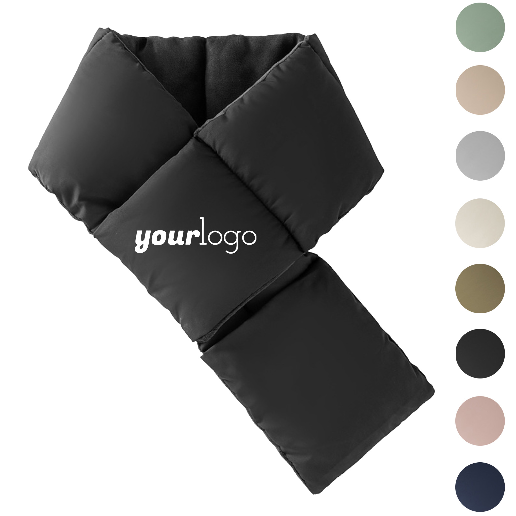 Lightweight Insulated Down Scarf with Handy Pocket 6