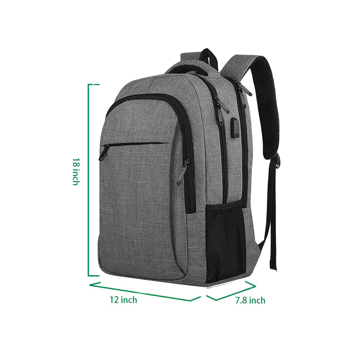 30L Business Laptop Backpack with USB Port 7