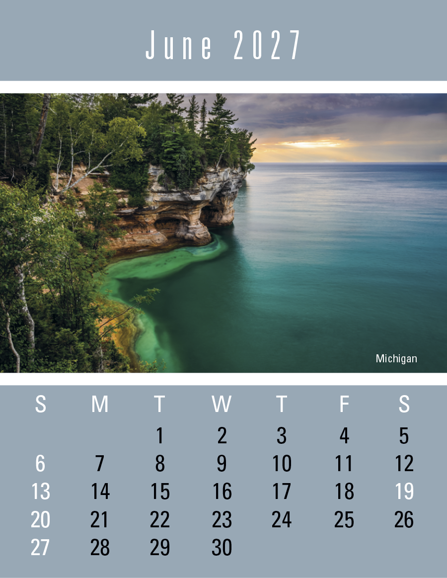 Triumph® Calendars Press-N-Stick Scenic Calendar 38