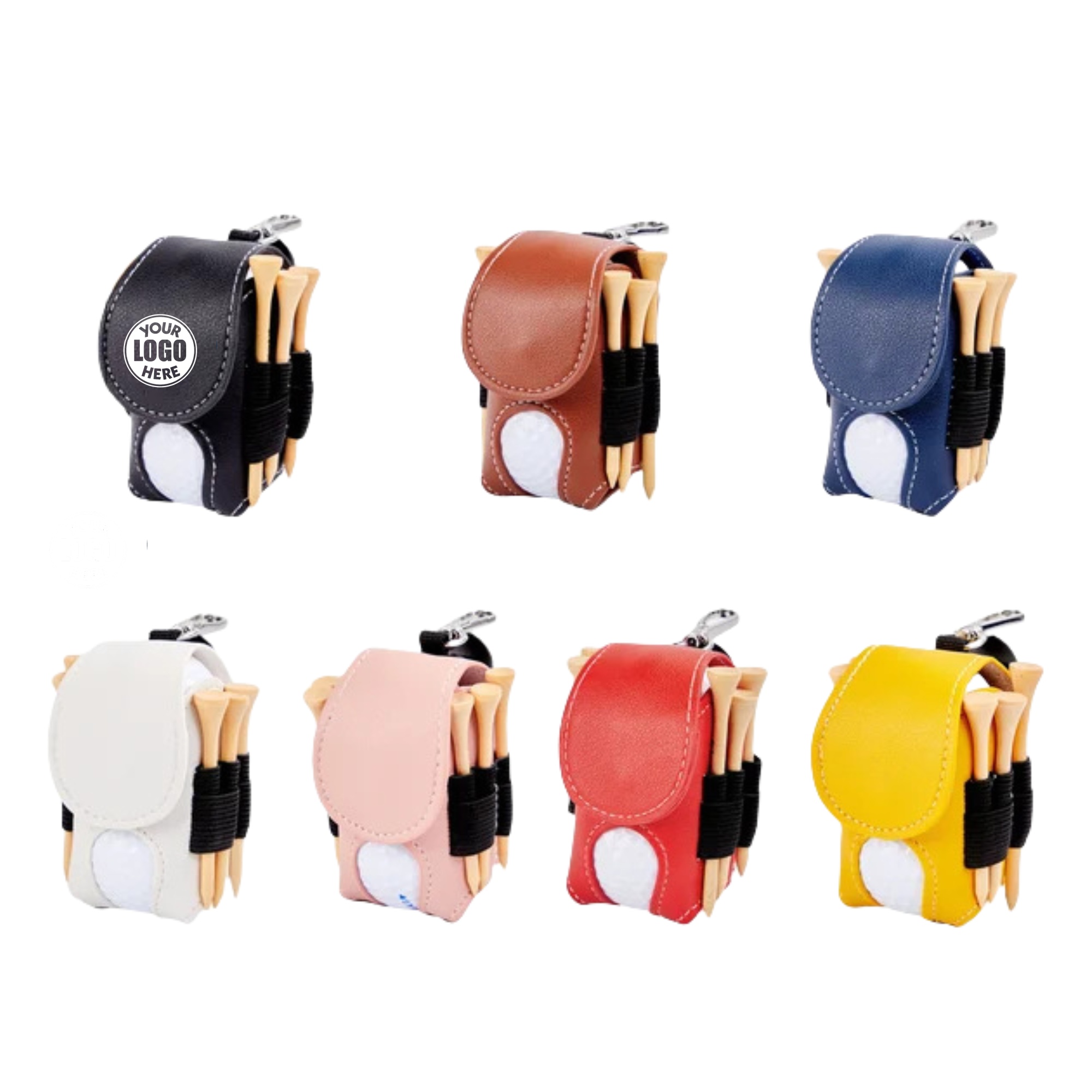 Leather Golf Ball Pouch 4