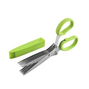 Triple Blade Herb Chopper Scissors Ergonomic Stainless Steel Design 8