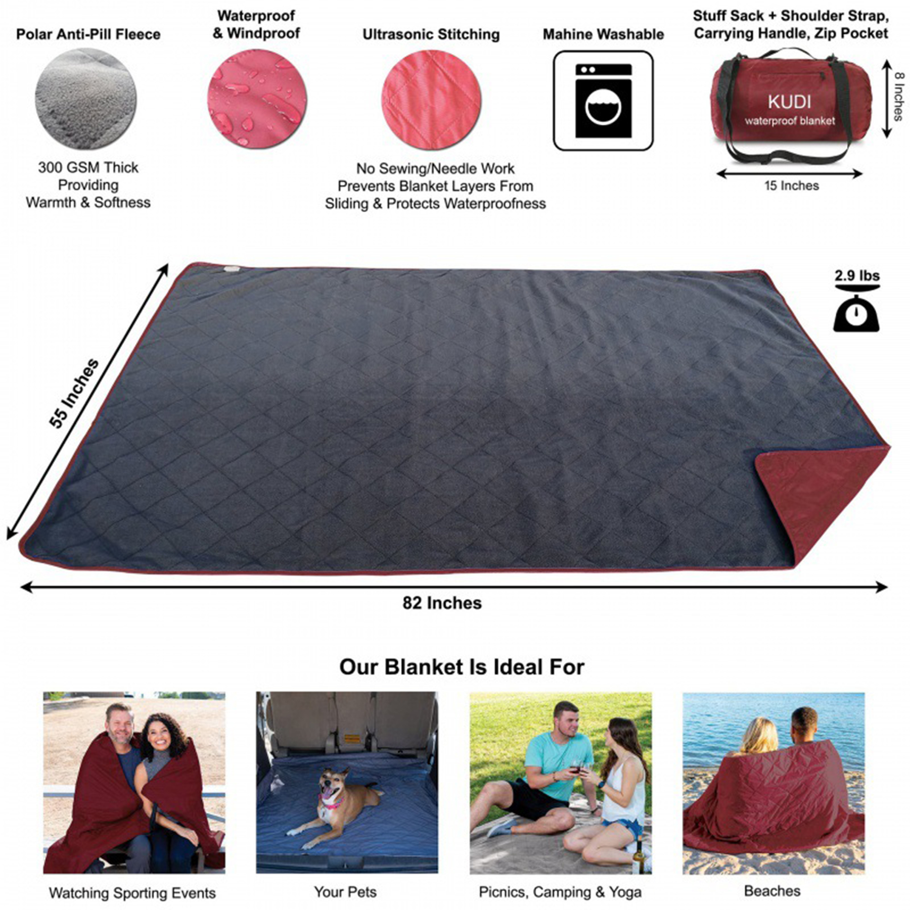 Portable Picnic Blanket Mat 4
