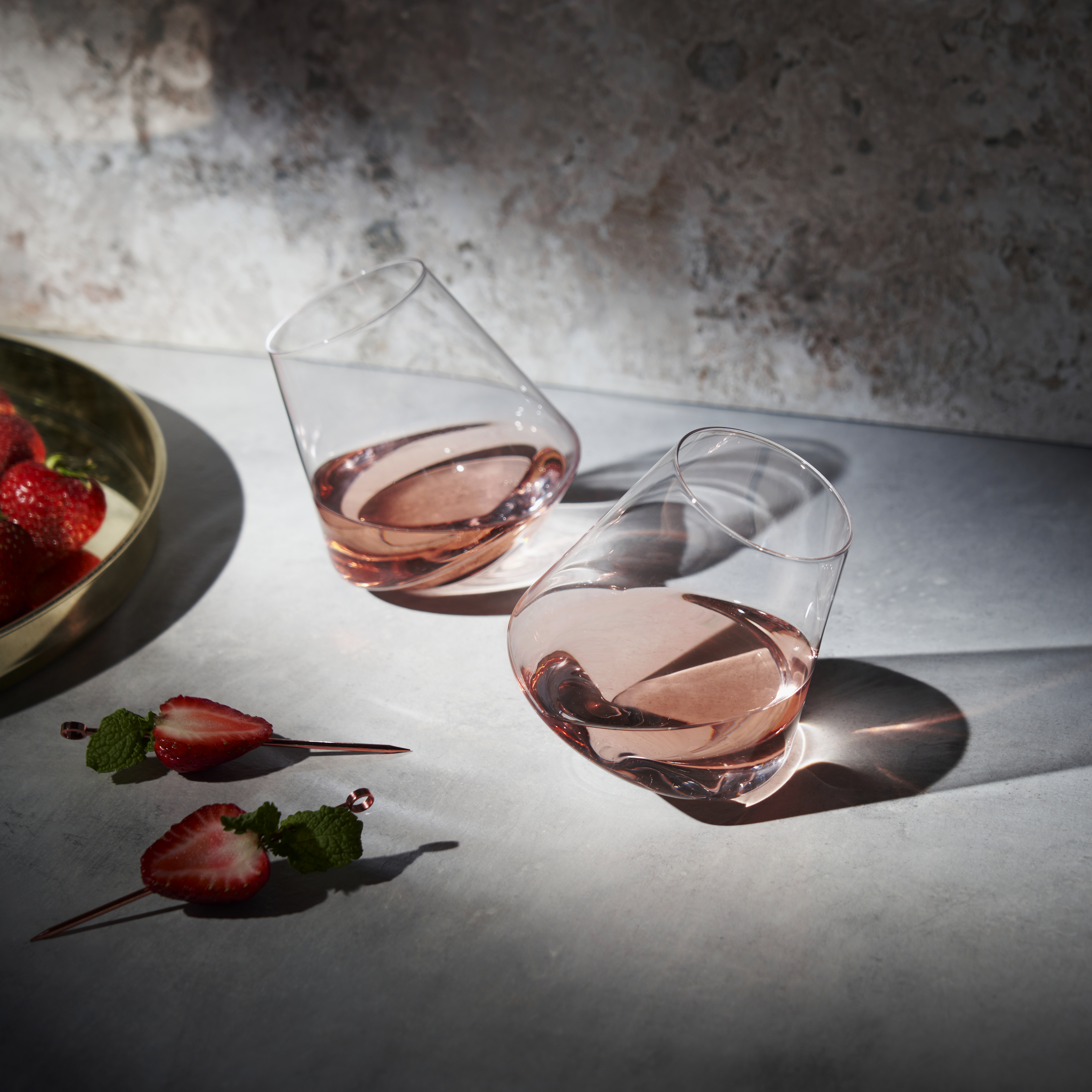 Viski® Rolling Crystal Wine Glass, set of 2 12