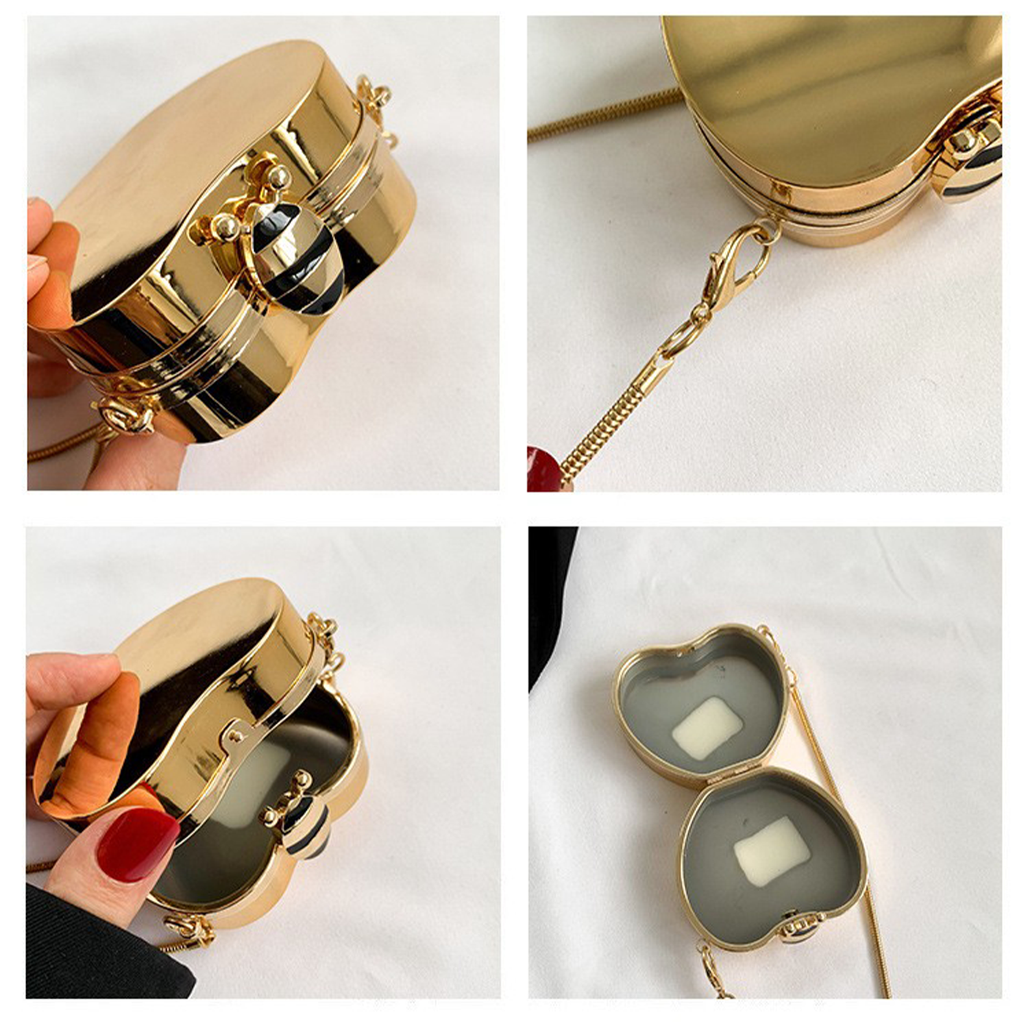Acrylic Crossbody Chain Earphone Bag 16