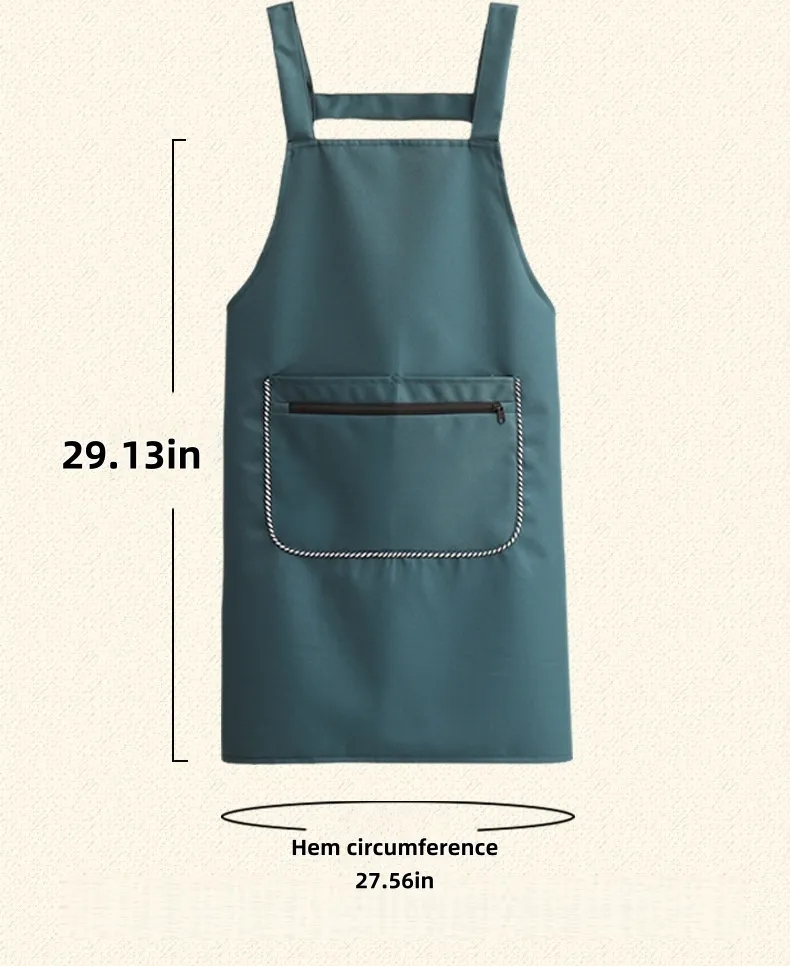 Simple and stylish apron with double pockets 7