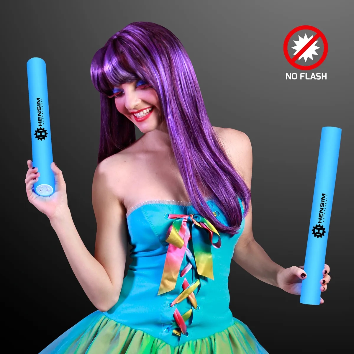 Steady Light-Up Foam Cheer Stick - No Flash 10