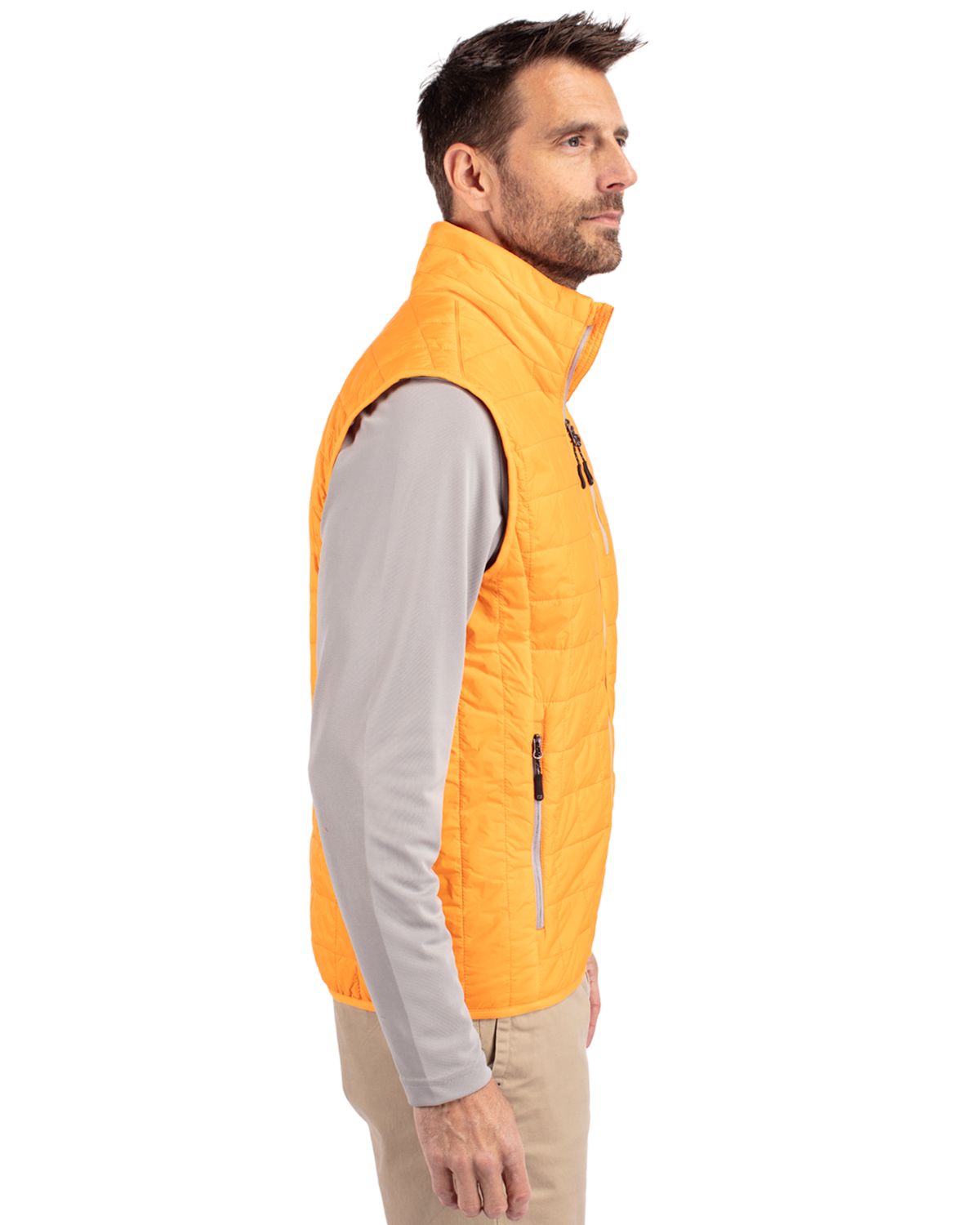 Cutter & Buck Rainier Recycled Insulated Puffer Mens Full Zip Vest 55