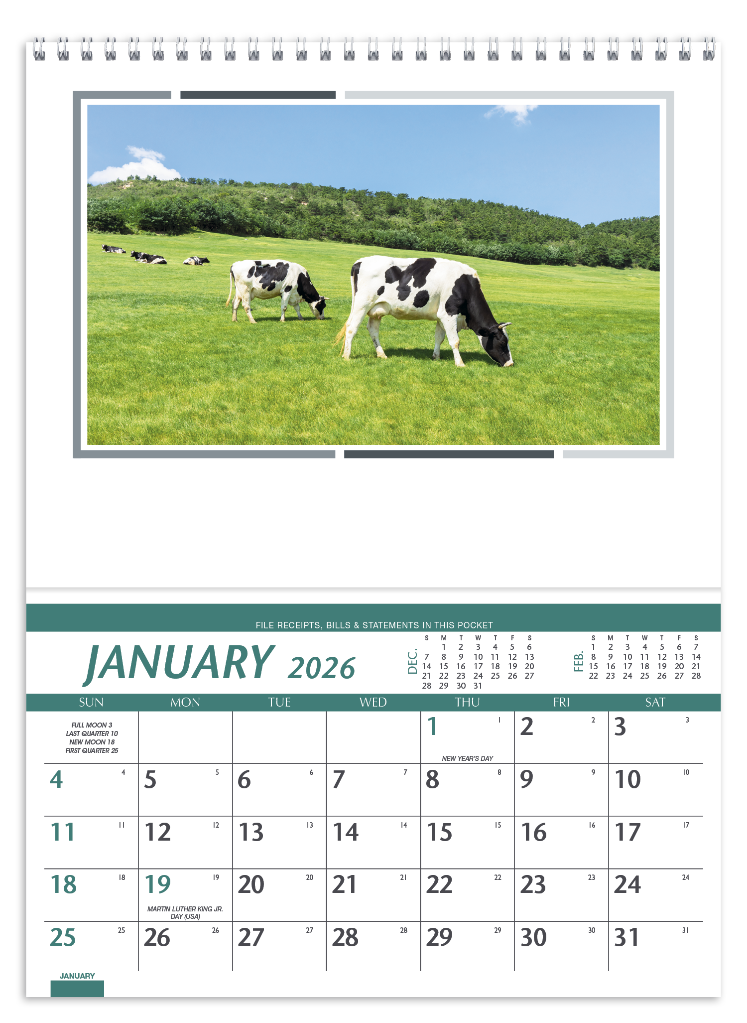 Triumph® Calendars Farm Pocket Calendar 56
