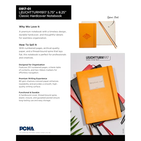 LEUCHTTURM1917 5.75" x 8.25" Hardcover Notebook 107