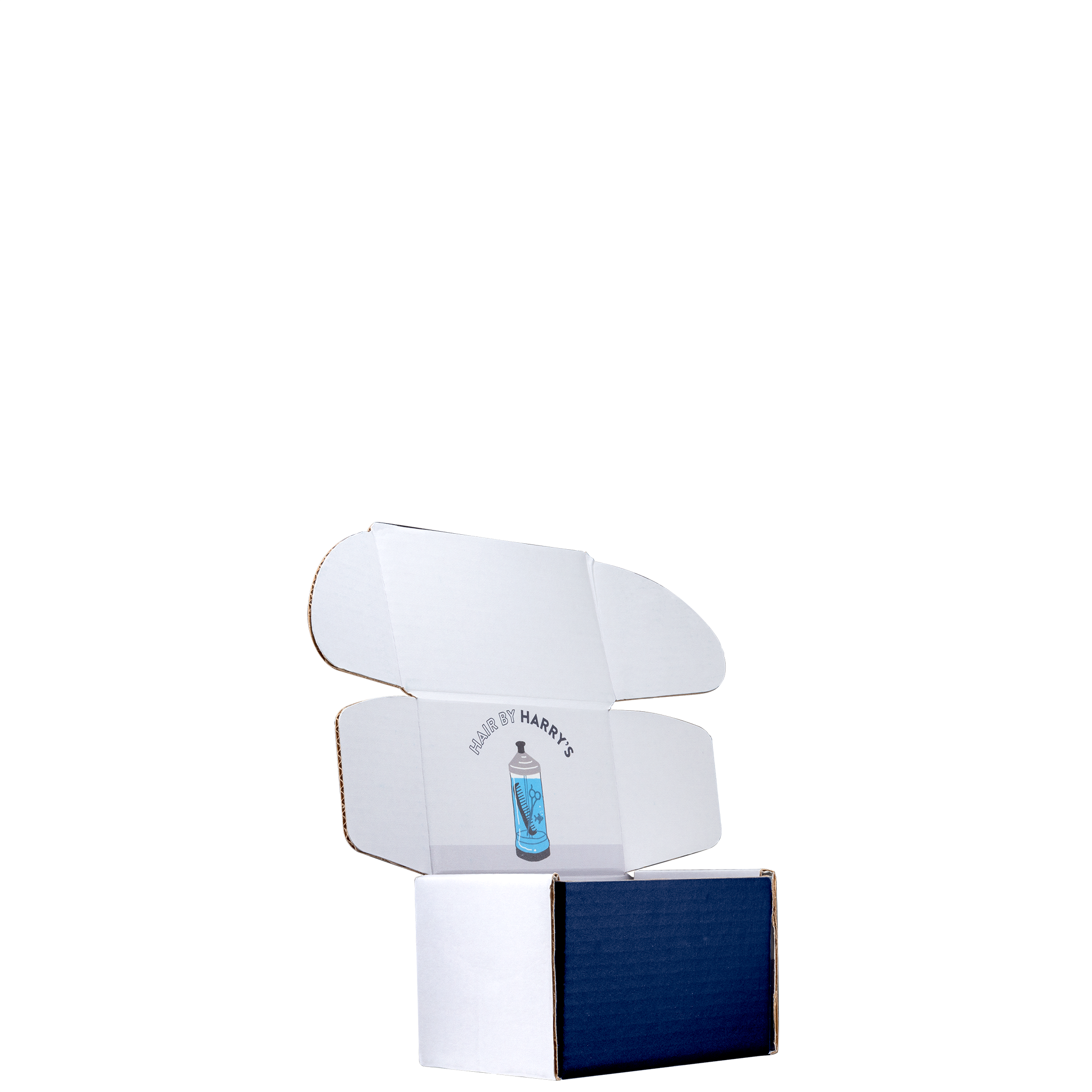 Mailing Box, B-Flute6" x 4" x 4" - White - B - 096 sq in 2