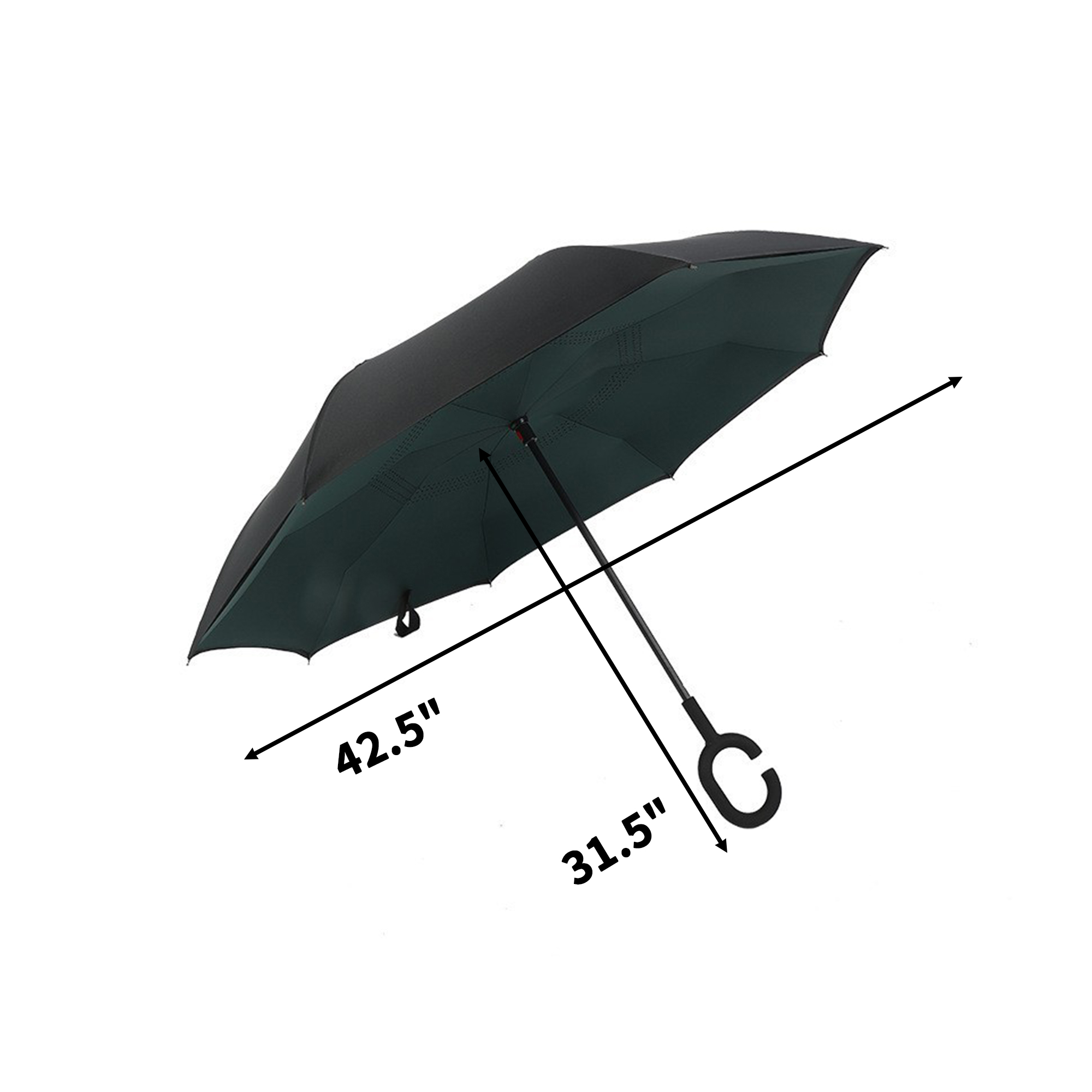 Double Layer Reverse Folding Weather Umbrella 10