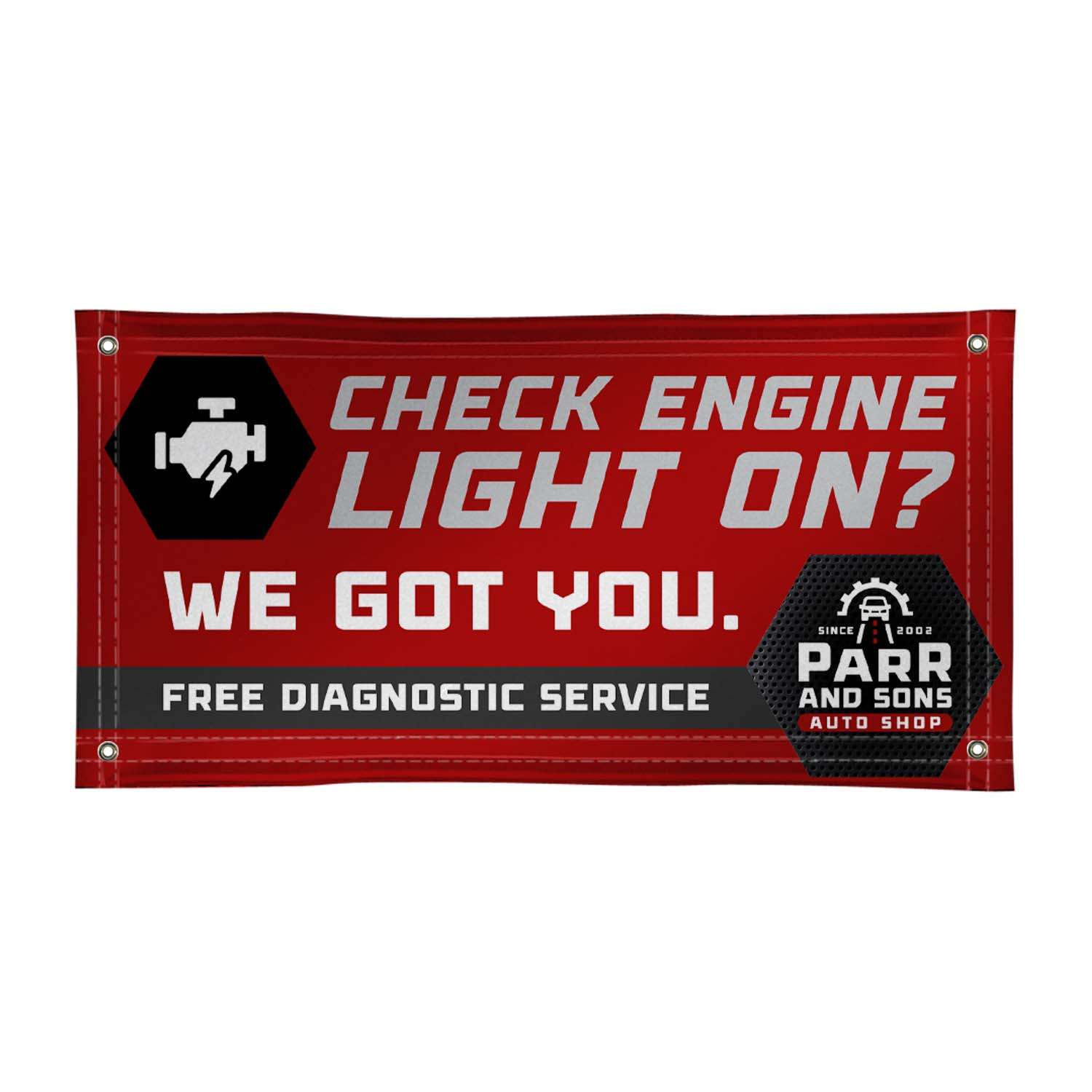 2' X 4' Super Poly Knit Fabric Banner