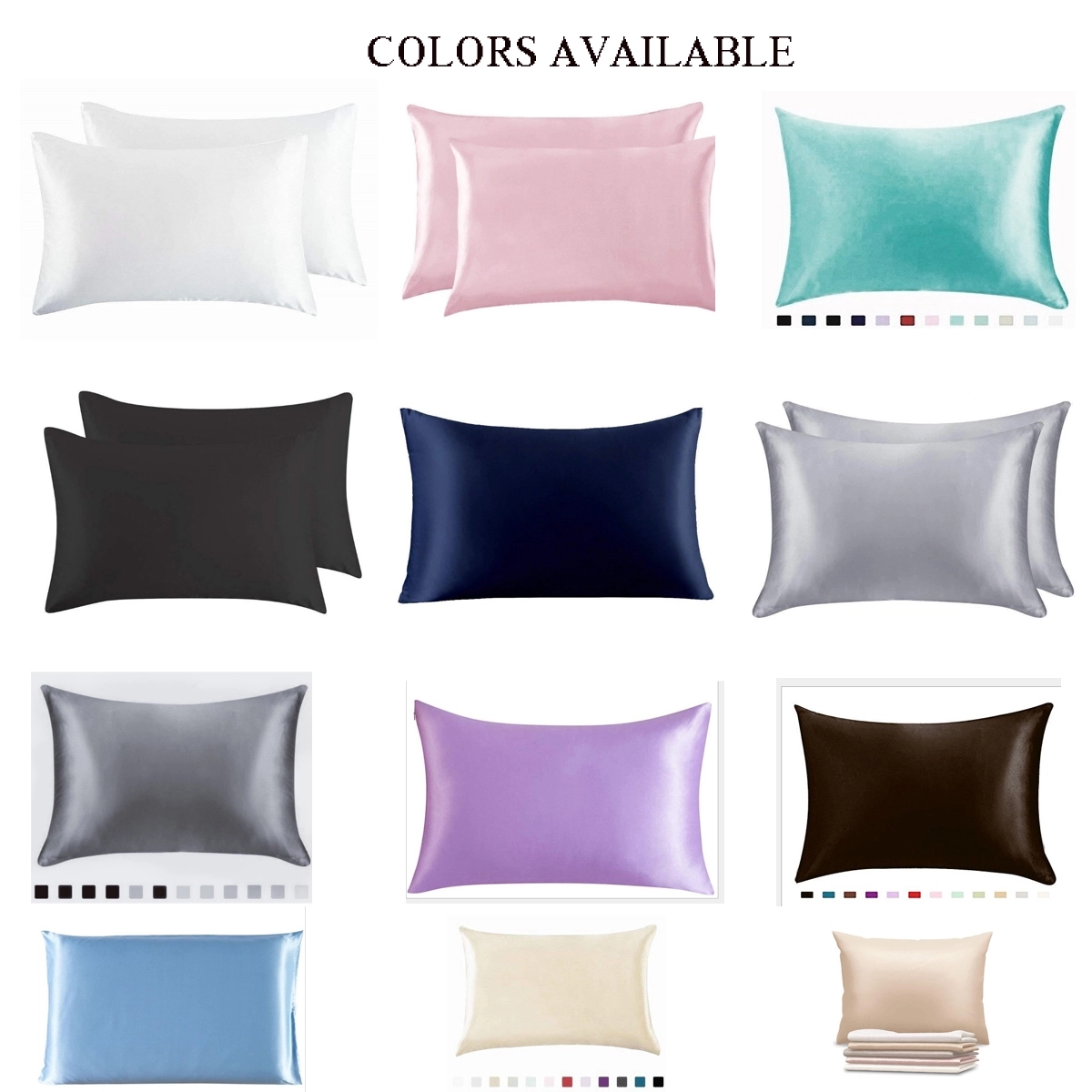 Silk Pillowcase 20x26 Standard Size 3
