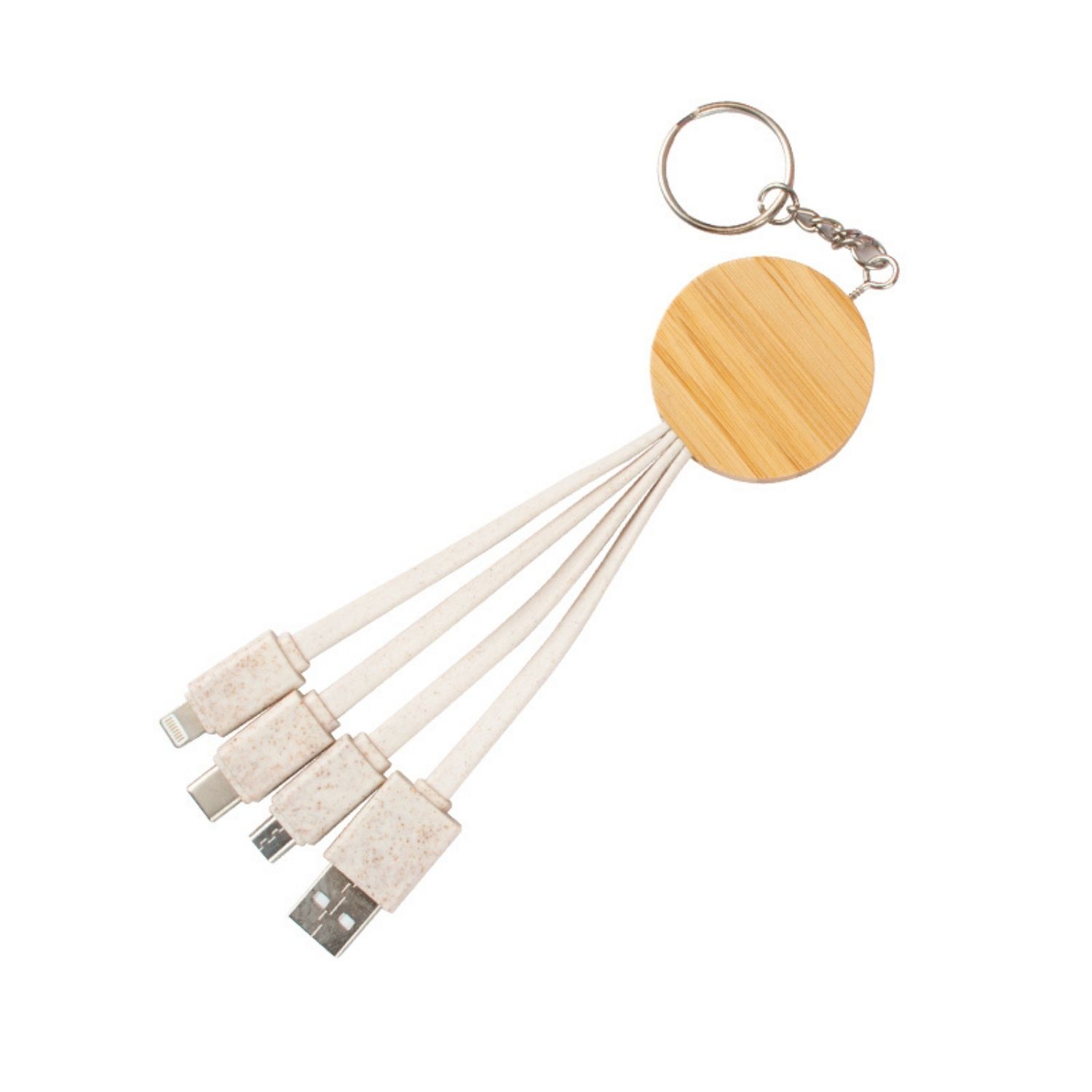 Bamboo Wheat Straw Dual Charging Cable 8