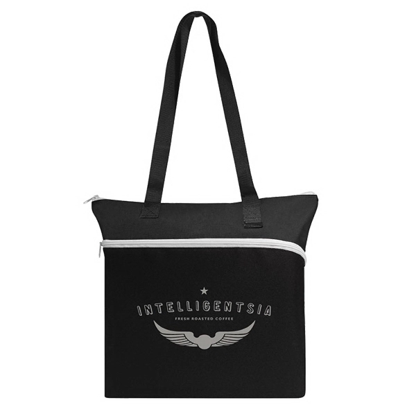 BERMORE LARGE FRONT ZIPPER TOTE 4